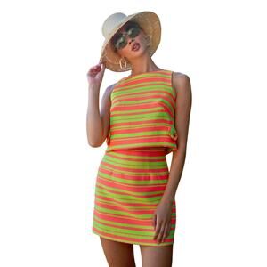 TRINA TURK $496 Cayley Set-Top with Matching Skirt in Palma/Superflora Size 6
